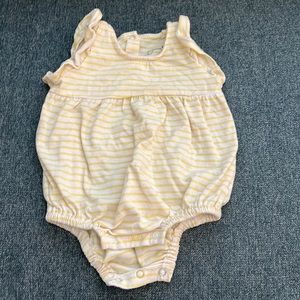 Jessica Simpson yellow Stripe onesie